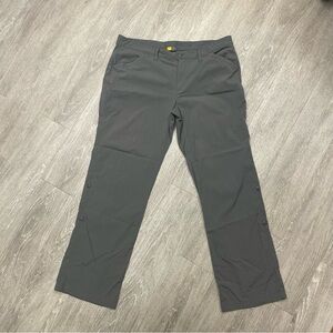 Eddie Bauer grey gray women’s hiking roll up pants size 16